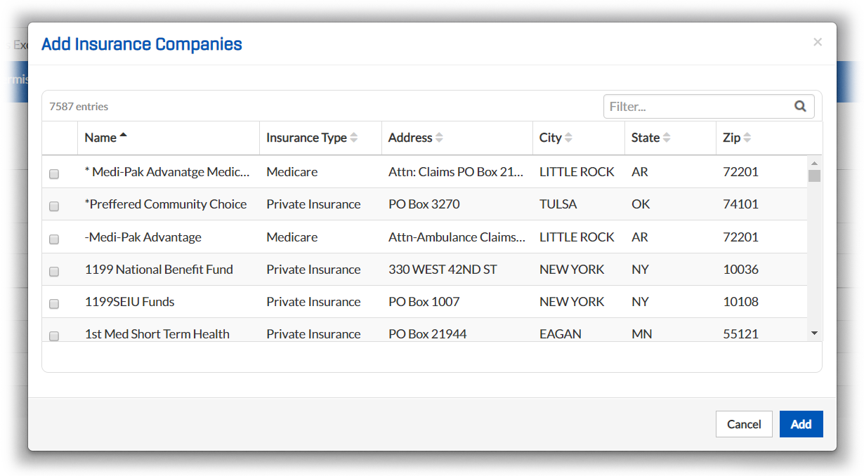 Manage Insurance Companies TripTix