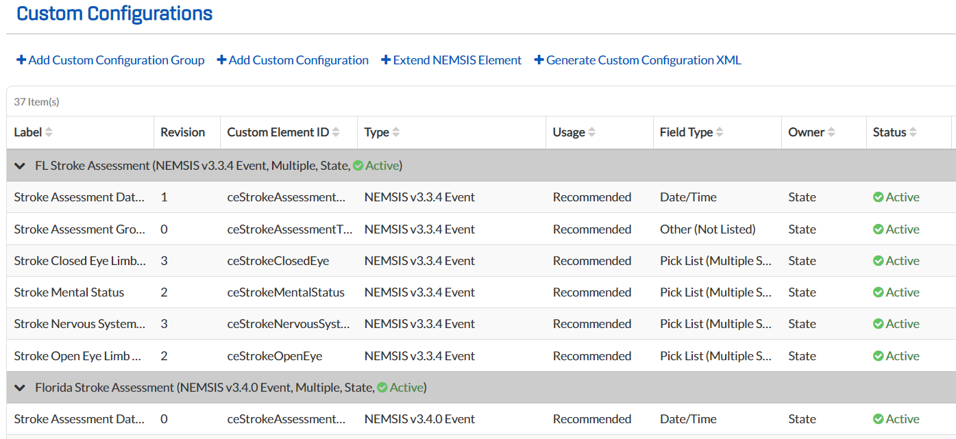 Extend a NEMSIS Element – TripTix